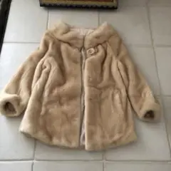 ミルクベージュオーダーミンクコート