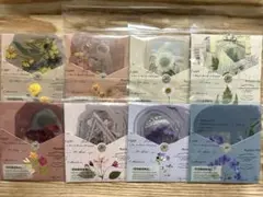 コラージュ素材　ペット　シール　フラワー　まとめ売り　8種