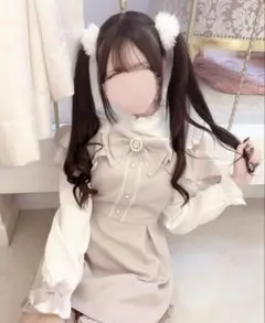 MARS 肩開きビジューリボンフリルセットアップ ピンク