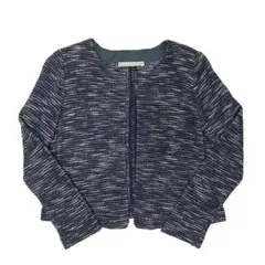 theory luxe セオリーリュクス ツイード ノーカラージャケット