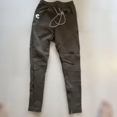 CRONOS カーキ スラックス ジッパー付き