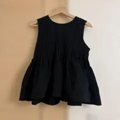 ブラックノースリーブチュニック