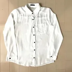 レディース★長袖シャツ★透け感あり★ホワイト★Mサイズ★未使用に近い