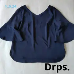 【Drops.】Ｍサイズ　ネイビー　ブラウストップス