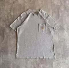 90s カーハートtシャツ ポケット　ヴィンテージ　短丈