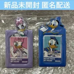 ドナルド デイジー トレカケース ディズニー インスタントフォトキーホルダー
