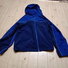 青いフード付きジャケット 160ユニクロ