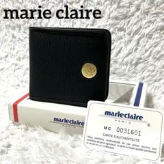 ✨新品未使用✨マリクレール 二つ折り財布 ゴールド金具 サークルロゴ 男女兼用