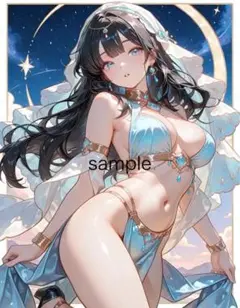 AIイラスト 美女 A4ポスター Ｊ94