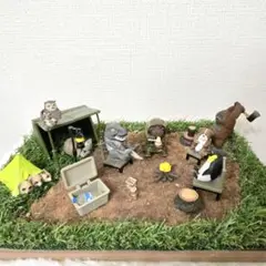 動物キャンプジオラマ