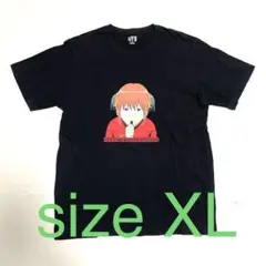 ★希少★ ユニクロ 銀魂　神楽　UT　半袖　Tシャツ　黒　XL　コラボ