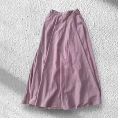GRL 薄紫色 フレアロングスカート　裏地付き 値下げ中