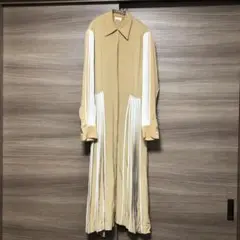 [涼しい] BODICE ストライプ 長袖ワンピース サンプル品　春　S