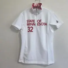 Munsingwear　ポロシャツ　ホワイト　レディース　M　訳あり品