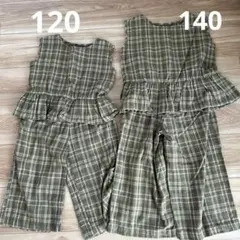 ペアマノン セットアップ チェック柄