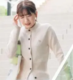 カーディガン ベージュM 永野芽郁ちゃん 店舗、オンライン完売品