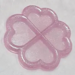 クローバー　トレイ　トレー　小物入れ　ピンク