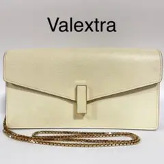 Valextra イジィデ ポシェット チェーン ショルダー 白