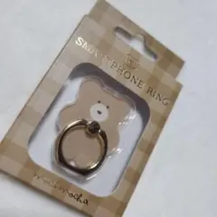 モコモカ スマートフォンリング くま クマ bear アイリング バンカーリング