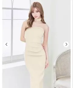 ベアトップニットワンピース　デイジーストア