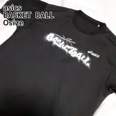 アシックス BASKET BALL シャツ Lsize ブラック 速乾