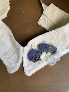 １点限りNeo森ガール系まんまる花モチーフ ブローチ