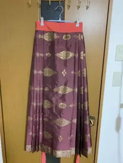 織錦馬面　ロング　中華漢服　チャイナ服　中華風　巻きスカート　馬面スカート 織金