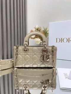 Dior ショルダーバッグ ベージュ キルティング