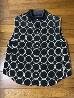 ミナペルホネン　papurikko ノースリーブニットベスト38 ミナペルホネンpapurikko ノースリーブニットベスト38