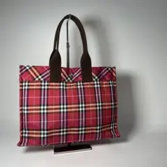 バーバリー Burberry チェック柄 ミニ トートバッグ