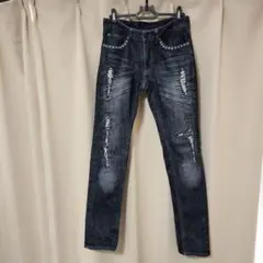 カスタムカルチャー ダメージデニムパンツ