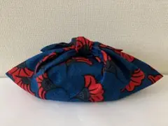 あずま袋（C322）アフリカン柄セルリアお弁当袋内袋ハンドメイドあづま袋