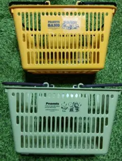 スヌーピー ショッピングバスケット 2色セット＆プチケット3色セット