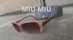 MIU MIU スワロフスキー サングラス ピンク