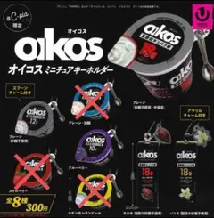 【匿名配送】オイコス　ミニチュアキーホルダー