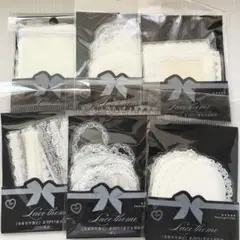 【98】ステッカー 6種 PET 海外 シール シート コラージュ まとめ売り