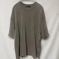 <値下げ可> ZARA　半袖Tシャツ(無地) (ダメージ加工)グレー　Mサイズ
