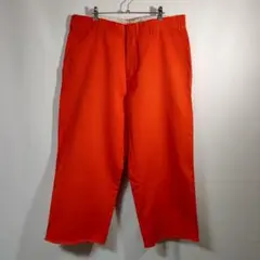 USA製 90’s Dickies 874 オレンジ カットオフ w38相当