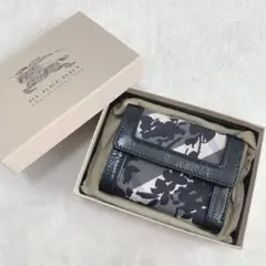 【美品】バーバリー ノバチェック がま口財布 コンパクト 希少柄 箱付き