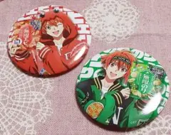 アイドリッシュセブン　七瀬陸 アイナナ　無限エビ 無限のり コラボ缶バッジ