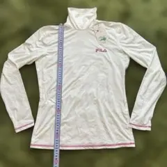 FILA ホワイト 長袖シャツ Mサイズ
