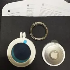 【新品未使用】Apple AirTag本体1個+説明書+白ケース