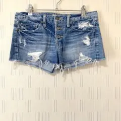 Azul アズール　ダメージデニムショートパンツ　ダメージ加工　26インチ 夏M