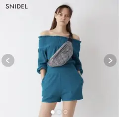 SNIDEL オフショルロンパース