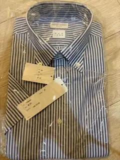 【新品】スーツカンパニー　半袖ワイシャツ　ノンアイロン　M
