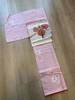 【新春 初売り 着物】紬 梅 小紋 正絹 正月 初釜