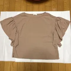 earth music & ecology トップス　フリル袖　F
