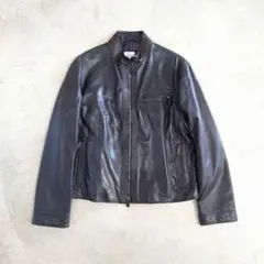❤️美品❤️ アルマーニコレツィオーニ　ラムレザージャケット　42　パイソン　羊革 美品ARMANI COLLEZIONI アルマーニコレツォーニ ラムレザー 48