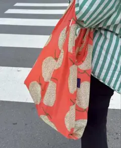 新品【BAGGU】STANDARDエコバッグ 夕張メロン　オレンジ