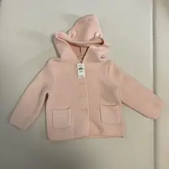 【新品】GAP BABY ピンク　クマパーカー　12-18month サイズ80